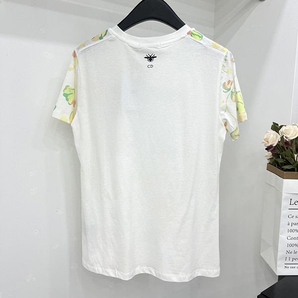 ギフトに最適♪ディオール コットン Tシャツ 偽物 半袖 deq35006